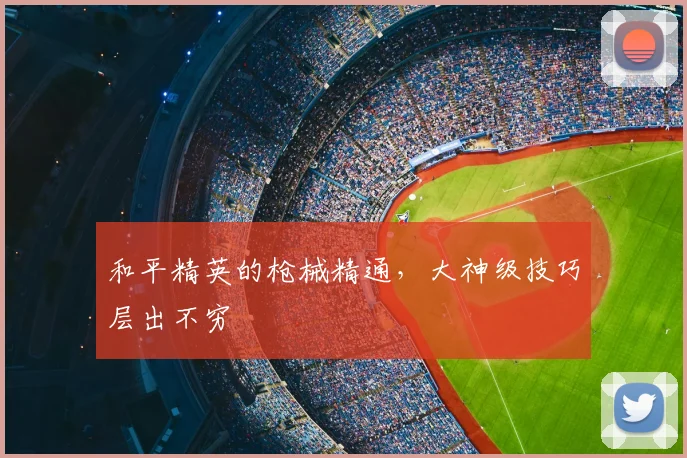 和平精英的枪械精通,大神级技巧层出不穷